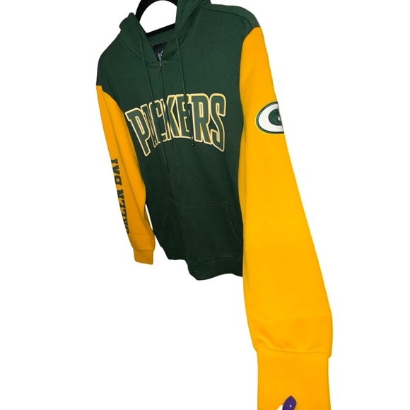 Green Bay Packers Men's G-III Sports/ Carl Banks Green Full-Zip Hoodie Sz S NWT - Picture 5 of 10